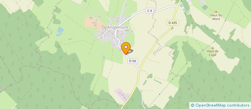localisation de l'entreprise SA JANES BOIS à ANGLEMONT