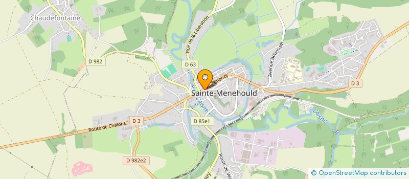 localisation de l'entreprise SA JEAN PERIDON à SAINTE-MENEHOULD
