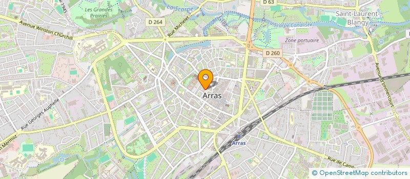 localisation de l'entreprise SA JEANNE OK PUB à ARRAS