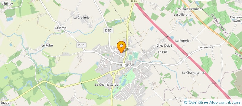 localisation de l'entreprise SA JEANNEAU  LE BIGNON