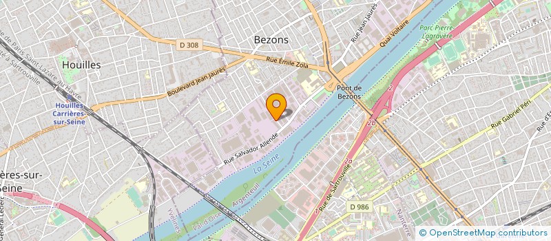 localisation de l'entreprise SA JMB PRO à BEZONS