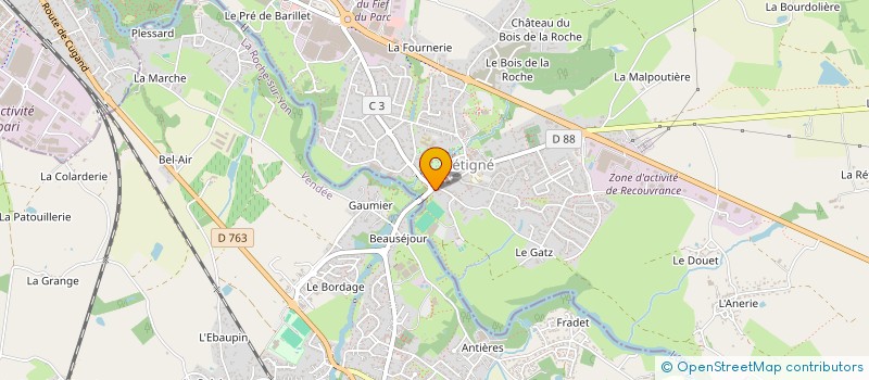 localisation de l'entreprise SA JOLIE ROSE  GETIGNE