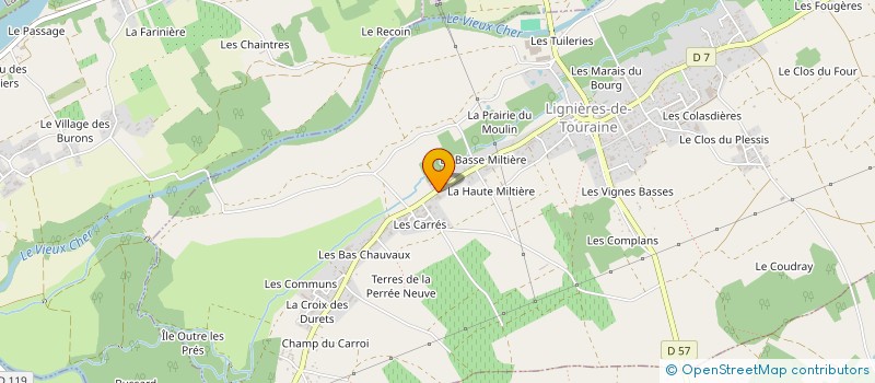 localisation de l'entreprise SA JUMEAUX LETOURNEAU à LANGEAIS