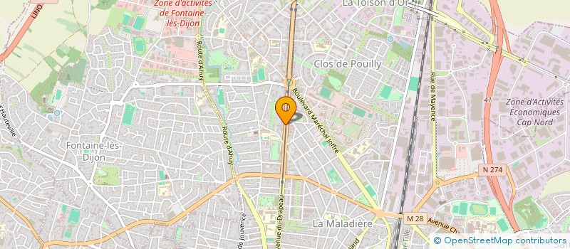 localisation de l'entreprise SA JUSSIAU à DIJON