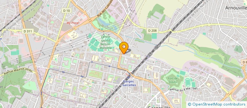 localisation de l'entreprise SA KA FET  SARCELLES