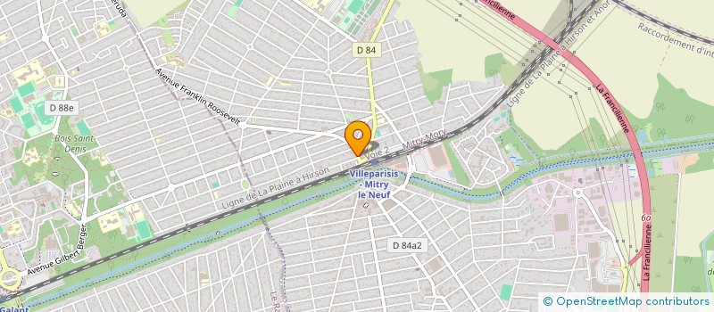 localisation de l'entreprise SA KOM  MITRY-MORY