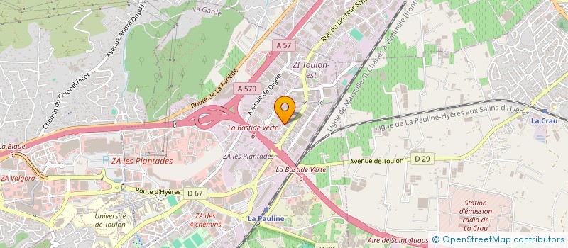 localisation de l'entreprise SA KOPPO à LA GARDE