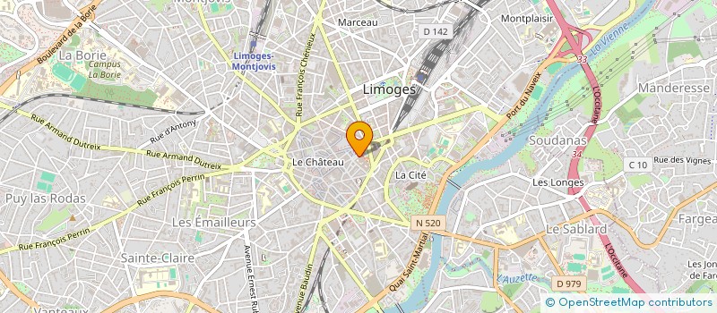 localisation de l'entreprise SA L'ALLIANCE à LIMOGES