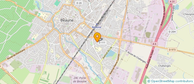 localisation de l'entreprise SA LA BEAUNOISE à BEAUNE