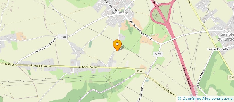 localisation de l'entreprise SA LA BROCHERIE à ROUMARE