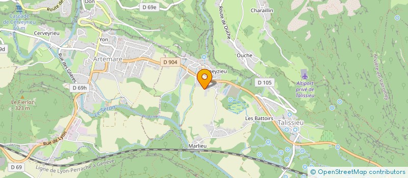 localisation de l'entreprise SA LA CIGOGNE à TALISSIEU