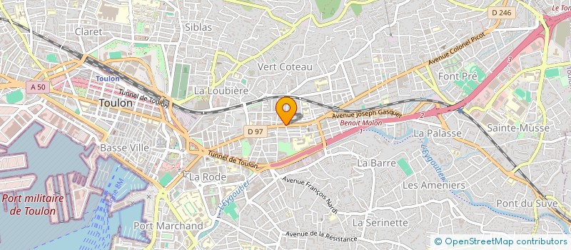 localisation de l'entreprise SA LA DEPENDANCE DU TEMPLE à TOULON