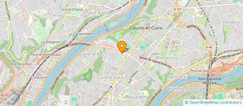 localisation de l'entreprise SA LA FLAMBEE  CALUIRE-ET-CUIRE