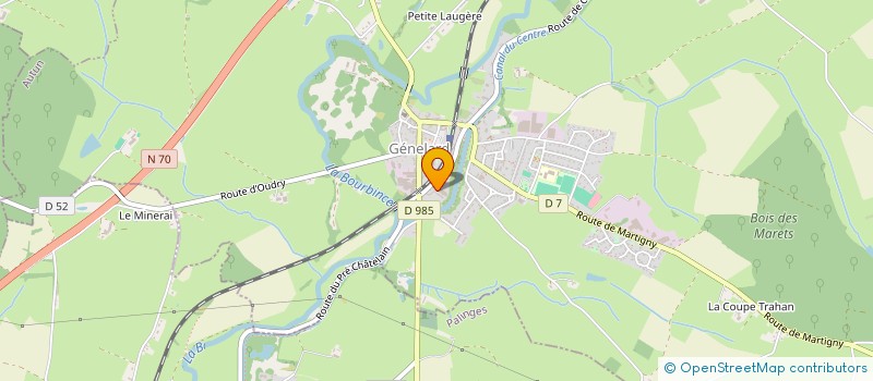 localisation de l'entreprise SA LA FONDERIE CHAROLLAISE à GENELARD