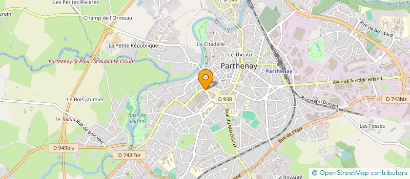 localisation de l'entreprise SA LA GATINAISE à PARTHENAY
