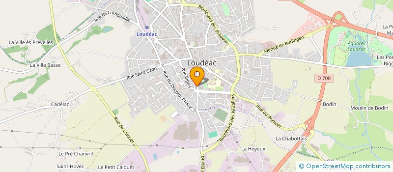 localisation de l'entreprise SA LA MAREE BLEUE à LOUDEAC