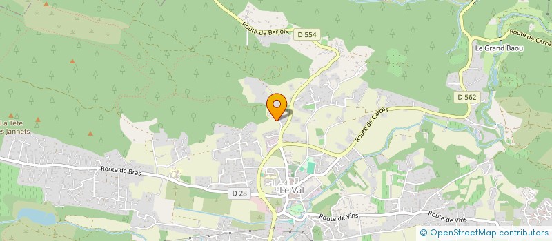 localisation de l'entreprise SA LA PISSINE LES SAMBLES  LE VAL