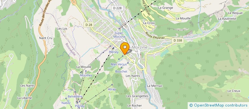 localisation de l'entreprise SA LA TANIERE à MORZINE