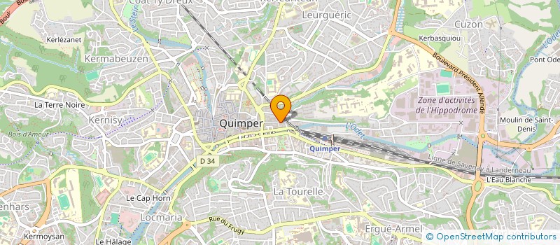 localisation de l'entreprise SA LA TOUR D AUVERGNE  QUIMPER