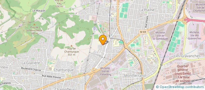 localisation de l'entreprise SA LABORATOIRE LOUIS PRAT à CLERMONT-FERRAND