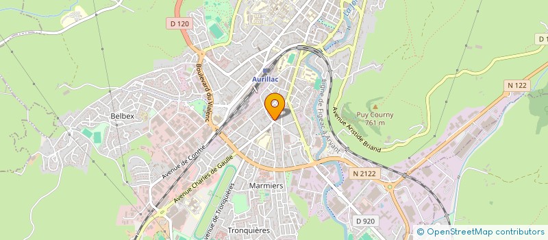 localisation de l'entreprise SA LACROIX SIGNALISATION à AURILLAC