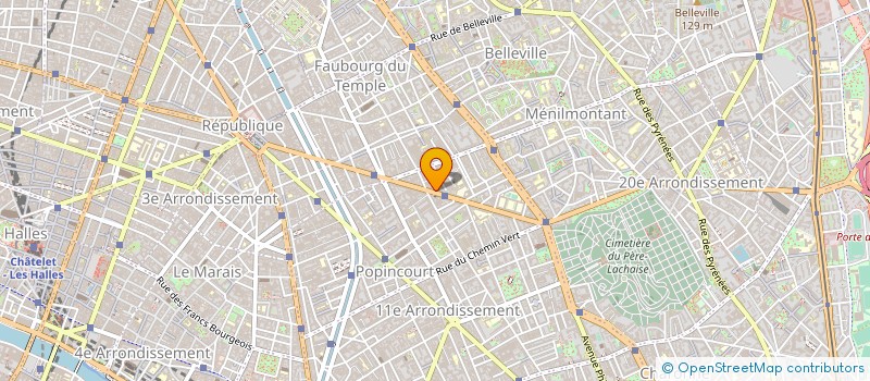 localisation de l'entreprise SA LAFONTAINE  PARIS