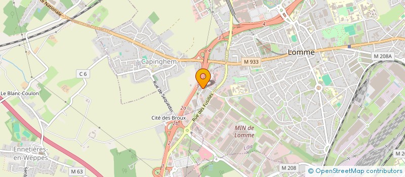 localisation de l'entreprise SA LE BATIMENT DU NORD à LILLE