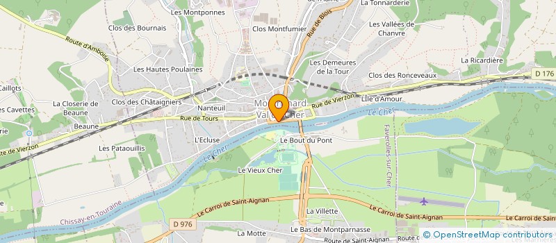 localisation de l'entreprise SA LE BELLEVUE  MONTRICHARD-VAL-DE-CHER