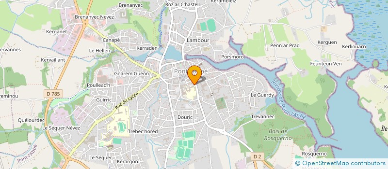 localisation de l'entreprise SA LE BRUN PH à PONT-L'ABBE
