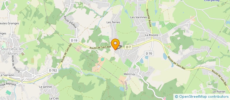 localisation de l'entreprise SA LE GUERET  LENTILLY