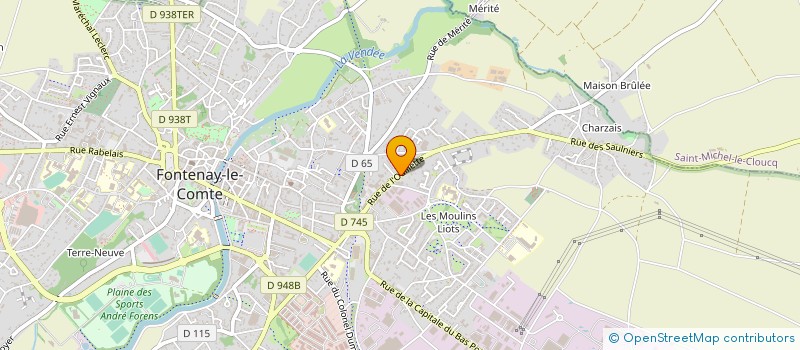 localisation de l'entreprise SA LE MOULIN DU BUZO à FONTENAY-LE-COMTE