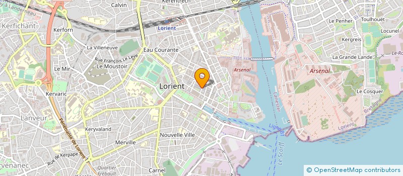 localisation de l'entreprise SA LE NAVENTURE à LORIENT