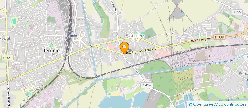 localisation de l'entreprise SA LEGRAND à TERGNIER