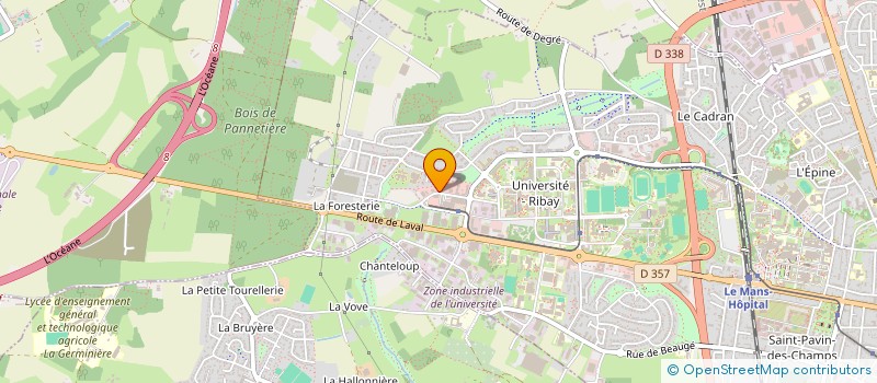 localisation de l'entreprise SA LEROUGE  LE MANS