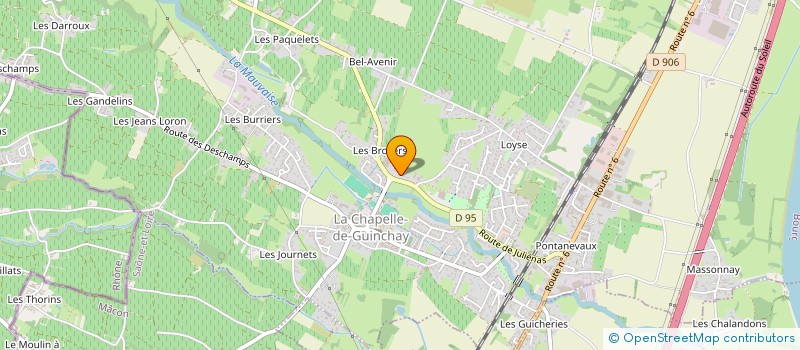 localisation de l'entreprise SA LES BROYERS à LA CHAPELLE-DE-GUINCHAY