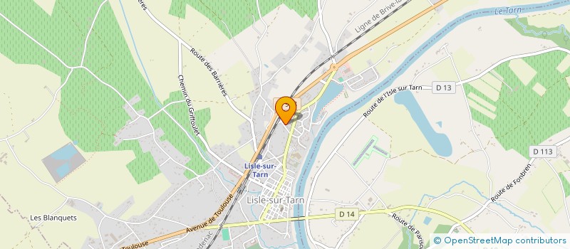 localisation de l'entreprise SA LES CHAIS SAINT MARTIN à LISLE-SUR-TARN
