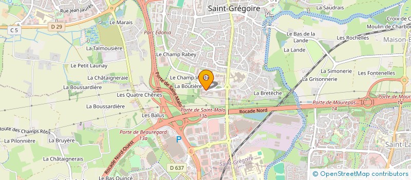 localisation de l'entreprise SA LESSARD  SAINT-GREGOIRE