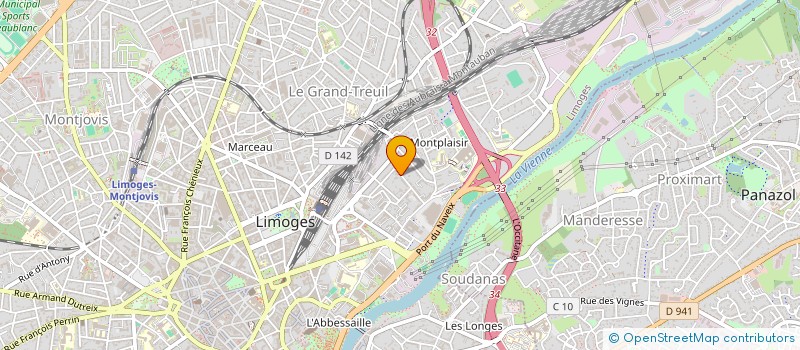 localisation de l'entreprise SA LIMOGES DIFFUSION à LIMOGES