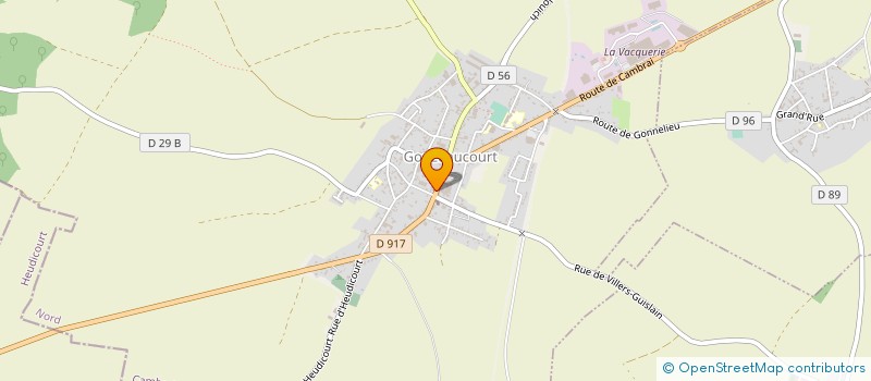 localisation de l'entreprise SA LINHEL à GOUZEAUCOURT