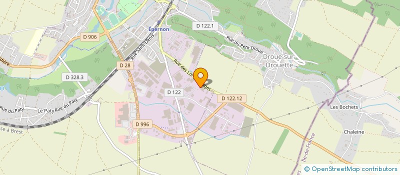 localisation de l'entreprise SA LIS 33 à EPERNON