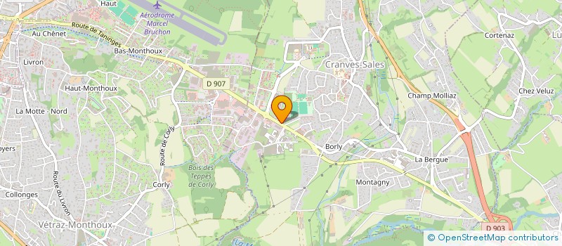 localisation de l'entreprise SA LLOMPART FRERES  CRANVES-SALES