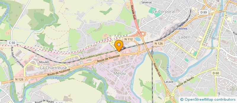 localisation de l'entreprise SA LOGI MODE à CASTRES