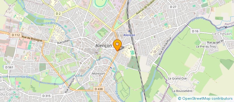 localisation de l'entreprise SA LOISIR 2000 à ALENCON