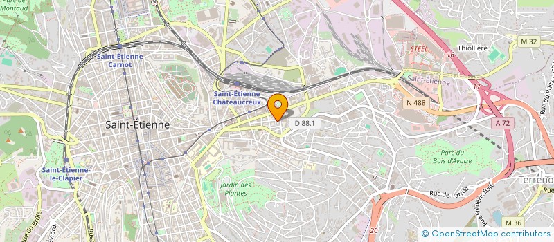 localisation de l'entreprise SA LYOTARD à SAINT-ETIENNE
