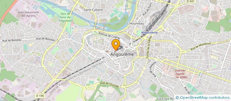 localisation de l'entreprise SA  M.B.D. à ANGOULEME