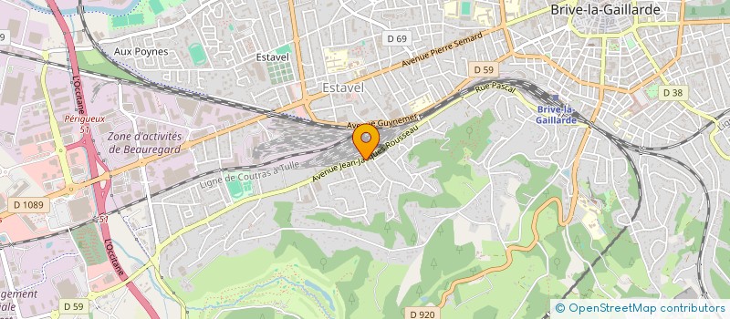 localisation de l'entreprise SA M.G.B  BRIVE-LA-GAILLARDE