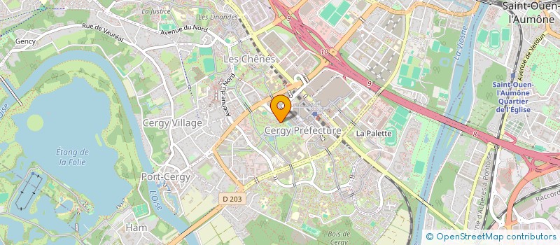 localisation de l'entreprise SA.M.I.  CERGY