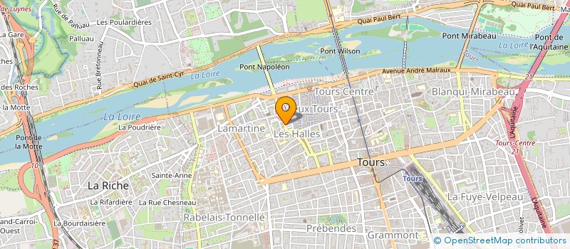 localisation de l'entreprise SA M.M.H.B à TOURS