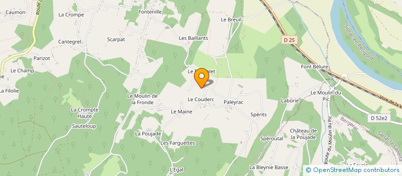 localisation de l'entreprise SA.M.O.A. à LE BUISSON-DE-CADOUIN