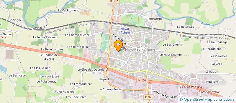localisation de l'entreprise SA MAILLARD à NOYAL-SUR-VILAINE